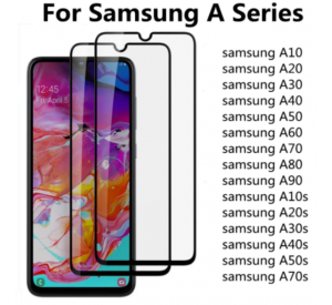 Vidrio templado de seguridad 9D para Samsung Galaxy A10 A20 A30 A40 A50 A60 A70 Protector de pantalla completa A80 A90 M10 M20 M30 M40 película de vidrio