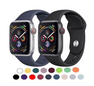 2023 moda gran oferta reloj de pulsera de goma de silicona banda deportiva para Apple Watch Series 3 4 5 6 7 8 SE para 20mm Apple Smart Watch