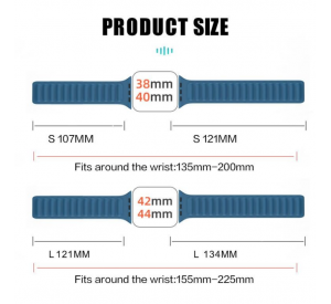para Apple Watch 38mm 40mm 42mm 44mm Band para iWatch Series 7 6 SE 5 4 3 Correa magnética de cuero Pu ajustable