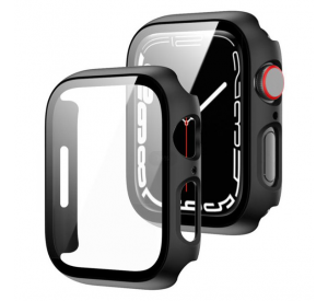 Estuche de 41 mm y 45 mm para Apple Watch Series 7 Cubierta protectora general para parachoques Estuche suave para PC para Apple Watch