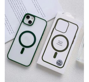 Estuche magnético transparente a prueba de golpes para IPhone 14 13 Estuche magnético compatible con estuches de teléfono de carga inalámbrica para Iphone 11 y 12 Series