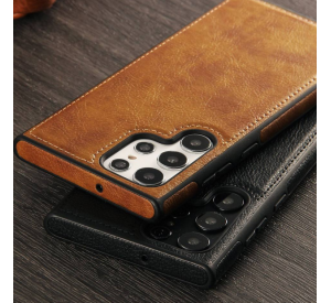 Funda trasera de cuero PU Premium de lujo para Samsung Galaxy S22 Plus, fundas para teléfono móvil Ultra