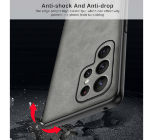 Funda de teléfono ultrafina de PC de cuero hecha a mano Para Samsung Galaxy S23 S22 Ultra S21 S20 A54 A34 A14 A04 Capa Para Funda de cuero