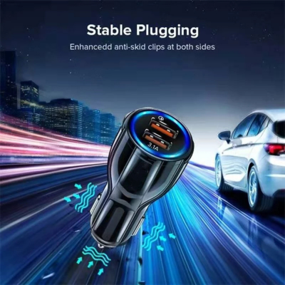 For iPhone XS X 7 8 11 12 Samsung S10 S9 S8 Mobile Phone Charger Car Cigar Lighter Tablet GPS Phone Charger,Dual USB Car Charger ' />