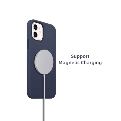 Para iPhone 11 Pro Max Funda Para iPhone 12 Pro Max Mini Cubierta completa con caja, Original para Magsafe Magnetic Liquid Silicone Case' />