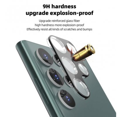 Película templada para cámara de fácil instalación 9h más caliente para Samsung Galaxy S22/S22 Ultra/S22 Plus 0,22mm Hd película transparente para lente de cámara' />
