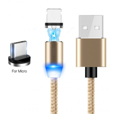 Nueva llegada 3 enchufe 3 en 1 Cable micro USB de carga rápida magnética Tipo C Cargador de cable de datos de teléfono USB C para Samsung Android IOS' />