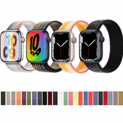 Nylon Watch Band Loop Band 38 40 41 42 44 45 49 Nylon Watch Strap For Apple Straps Iwatch Nylon Watch Bands' />