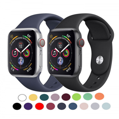 2023 Fashion Hot Sale Silicone Rubber Wrist Watch Sport Band For Apple Watch Series 3 4 5 6 7 8 SE for 20mm Apple Smart Watch' />