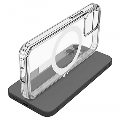 Contraportada transparente transparente suave Tpu para Iphone 12/13/14 pro Funda transparente con funda Magsafe' />