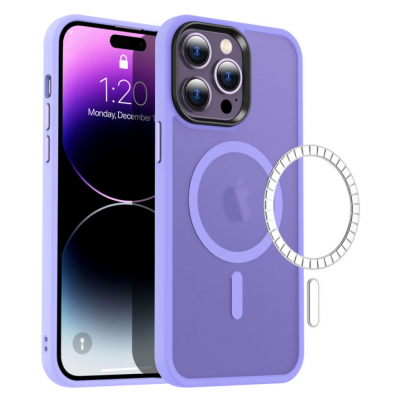 High end PC+TPU case with metal buttons Translucent Frosted Matte Case for Magsafe Magnetic Case For iPhone 14 13 12 Pro Max' />