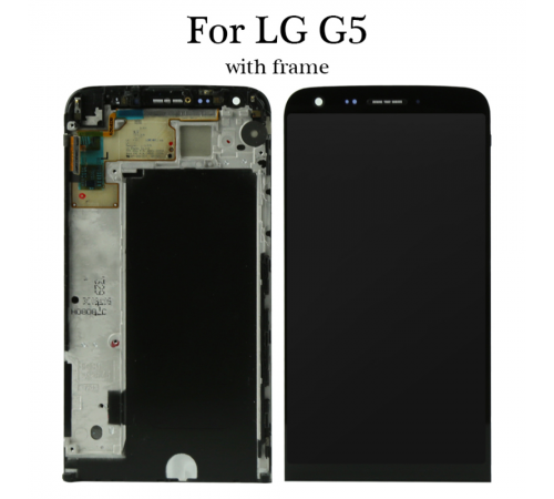 Pantalla LCD digitalizador de pantalla táctil con piezas de repuesto de montaje de marco para pantalla LG G5 lcd H830 H840 H850 H868