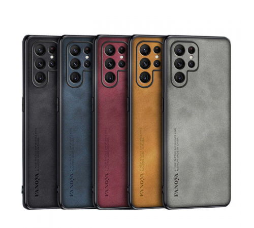 Funda de teléfono ultrafina de PC de cuero hecha a mano Para Samsung Galaxy S23 S22 Ultra S21 S20 A54 A34 A14 A04 Capa Para Funda de cuero